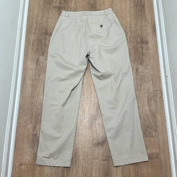 L.L. BEAN | Women's Curvy Fit Chino Khaki Pants - Picture 3 of 3